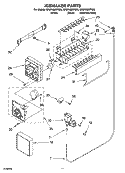 ICEMAKER PARTS Diagram and Parts List for GR2FHMXPB03  Whirlpool Refrigerator