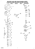 MOTOR AND ICE CONTAINER Diagram and Parts List for GS2SHAXKT01  Whirlpool Refrigerator