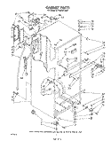 CABINET Diagram and Parts List for ET18ZKXTW00  Whirlpool Refrigerator