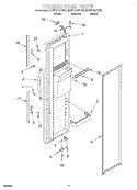 FREEZER DOOR Diagram and Parts List for GD27DQXFB01  Whirlpool Refrigerator
