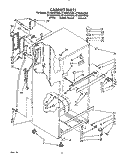 CABINET Diagram and Parts List for ET18NKYZN00  Whirlpool Refrigerator
