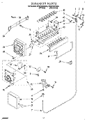 ICEMAKER Diagram and Parts List for ET22PMXAW00  Whirlpool Refrigerator