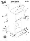 CABINET, LITERATURE Diagram and Parts List for ET1WTKXKT02  Whirlpool Refrigerator