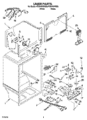 LINER PARTS Diagram and Parts List for ET8MHEXRB00  Whirlpool Refrigerator