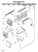 ICEMAKER PARTS, OPTIONAL PARTS (NOT INCLUDED) Diagram and Parts List for GS6NVEXSS03  Whirlpool Refrigerator
