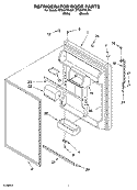 REFRIGERATOR DOOR PARTS Diagram and Parts List for ET2AHTXLT01  Whirlpool Refrigerator