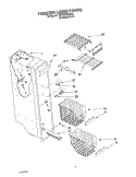 FREEZER LINER Diagram and Parts List for GD5THGXKS02  Whirlpool Refrigerator