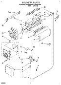 ICEMAKER, LIT/OPTIONAL Diagram and Parts List for ET18TMXDW00  Whirlpool Refrigerator