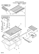 SHELF, LIT/OPTIONAL Diagram and Parts List for ET18NKXFN04  Whirlpool Refrigerator