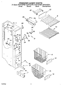 FREEZER LINER Diagram and Parts List for GS2SHAXKT01  Whirlpool Refrigerator