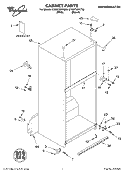 CABINET, LITERATURE Diagram and Parts List for ET8WTMXKT00  Whirlpool Refrigerator