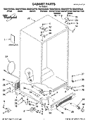 CABINET PARTS Diagram and Parts List for GS6NVEXSS03  Whirlpool Refrigerator
