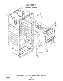 LINER Diagram and Parts List for ET18SKRWN00  Whirlpool Refrigerator