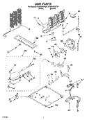 UNIT Diagram and Parts List for ET8RHMXKQ01  Whirlpool Refrigerator