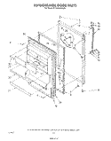 REFRIGERATOR DOOR , NOT ILLUSTRATED Diagram and Parts List for ET18AKXSW05  Whirlpool Refrigerator