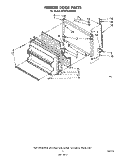 FREEZER DOOR Diagram and Parts List for ET18TKXMWR0  Whirlpool Refrigerator