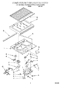 COMPARTMENT SEPARATOR Diagram and Parts List for ET20NKXAW00  Whirlpool Refrigerator
