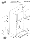 CABINET Diagram and Parts List for ET21UMXGW00  Whirlpool Refrigerator