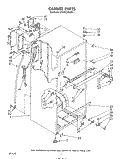 CABINET Diagram and Parts List for ET18SCXRWR1  Whirlpool Refrigerator