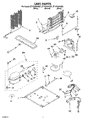 UNIT Diagram and Parts List for ET1CHMXKQ07  Whirlpool Refrigerator