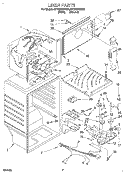LINER Diagram and Parts List for ET18ZKXDN04  Whirlpool Refrigerator