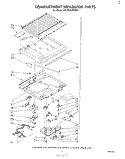 COMPARTMENT SEPARATOR Diagram and Parts List for ET18SCXMWR1  Whirlpool Refrigerator