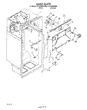 LINER Diagram and Parts List for ET22DMXWW00  Whirlpool Refrigerator
