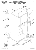 CABINET, LITERATURE Diagram and Parts List for GT1SHTXLB01  Whirlpool Refrigerator