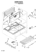 LINER PARTS Diagram and Parts List for JUD278DBCX00  Jenn-Air Refrigerator