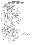 SHELF, OPTIONAL Diagram and Parts List for ET1CHKXKQ07  Whirlpool Refrigerator