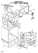 LINER PARTS Diagram and Parts List for GR9FHKXPS00  Whirlpool Refrigerator