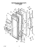 REFRIGERATOR DOOR Diagram and Parts List for ED27DQXXN01  Whirlpool Refrigerator