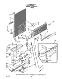 UNIT Diagram and Parts List for ET18SKRWW02  Whirlpool Refrigerator
