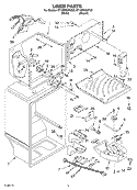 LINER Diagram and Parts List for ET1WTKXKT02  Whirlpool Refrigerator