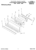 CONTROL PANEL, LIT/OPTIONAL Diagram and Parts List for KEBS277BBL1  KitchenAid Wall Oven