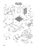 UNIT Diagram and Parts List for GD2SHKXKQ00  Whirlpool Refrigerator