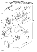 ICE MAKER Diagram and Parts List for GS2SHAXLQ01  Whirlpool Refrigerator