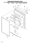 REFRIGERATOR DOOR Diagram and Parts List for GR2SHKXKS02  Whirlpool Refrigerator