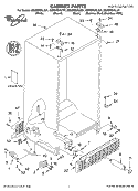 CABINET PARTS Diagram and Parts List for GS5SHGXLT01  Whirlpool Refrigerator