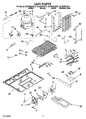 UNIT PARTS Diagram and Parts List for GC3SHEXNT15  Whirlpool Refrigerator