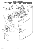 ICEMAKER PARTS Diagram and Parts List for GR2SHWXPS00  Whirlpool Refrigerator