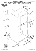 CABINET, LITERATURE Diagram and Parts List for GR2SHTXKB01  Whirlpool Refrigerator