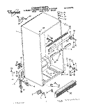 CABINET Diagram and Parts List for ET18ZKXZN00  Whirlpool Refrigerator