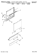 DOOR AND PANEL Diagram and Parts List for  KitchenAid Dishwasher