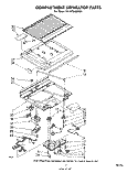COMPARTMENT SEPARATOR Diagram and Parts List for ET18TKXMWR1  Whirlpool Refrigerator