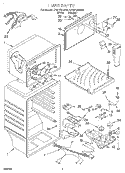 LINER Diagram and Parts List for ET19PKXEN00  Whirlpool Refrigerator