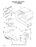 FREEZER LINER PARTS Diagram and Parts List for GB9FHDXWS06  Whirlpool Refrigerator