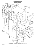 CABINET Diagram and Parts List for ET18AKXSW02  Whirlpool Refrigerator