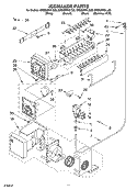 ICE MAKER Diagram and Parts List for GR9SHMXLT00  Whirlpool Refrigerator