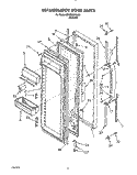 REFRIGERATOR DOOR Diagram and Parts List for ED27DQXXN02  Whirlpool Refrigerator